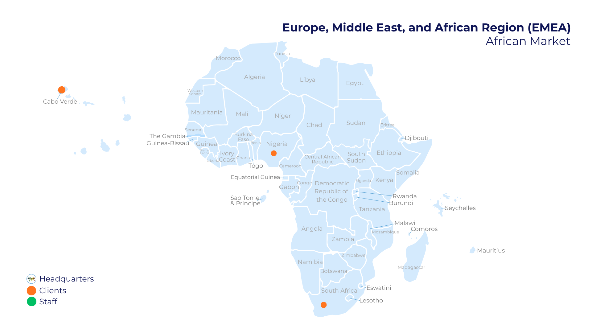 Where We Operate — Africa