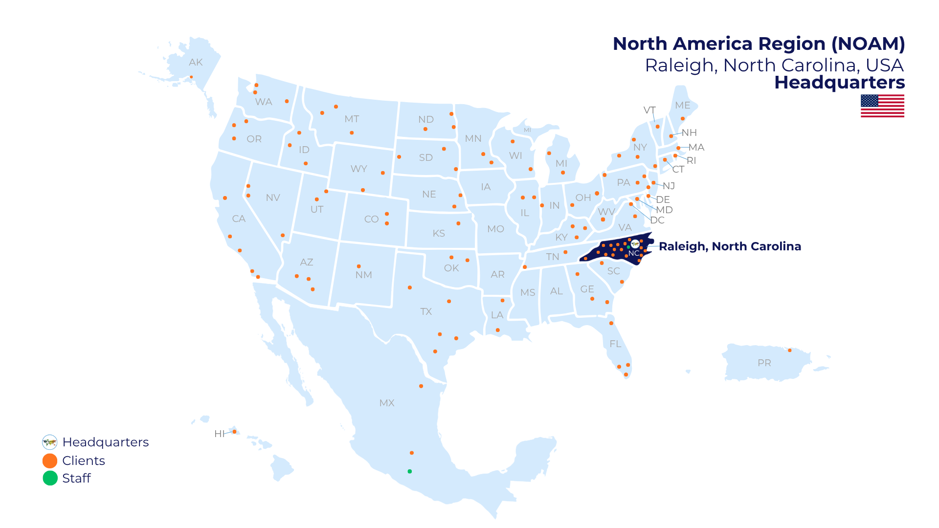 Where We Operate — North America
